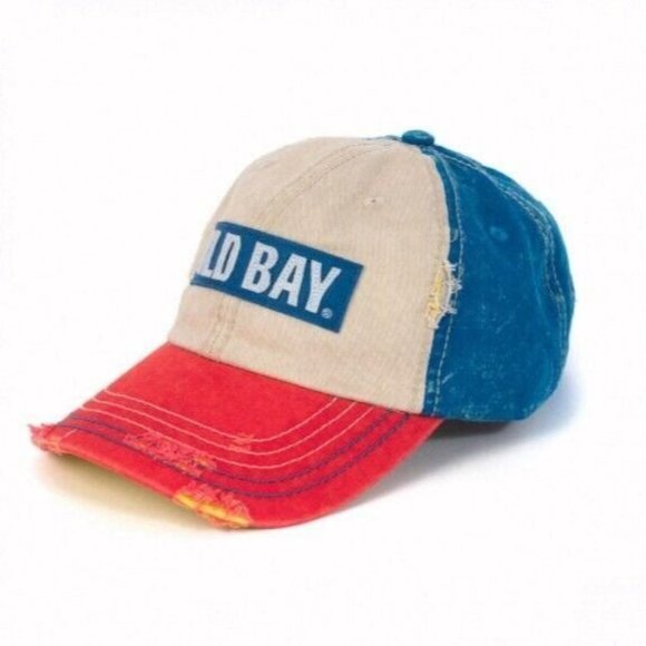 Old Bay Distressed Logo Cap Hat NEW Fast Ship - Picture 3 of 5